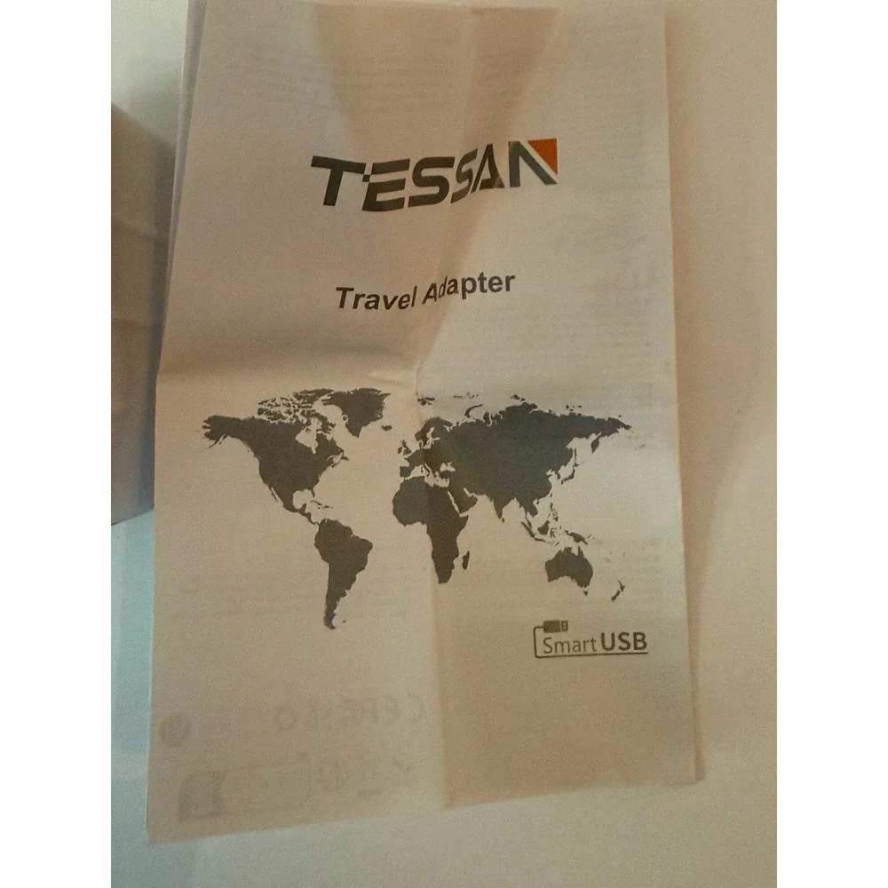 TESSAN Universal Travel Adapter, White‎ - New In Box M/N:TS -WTA02